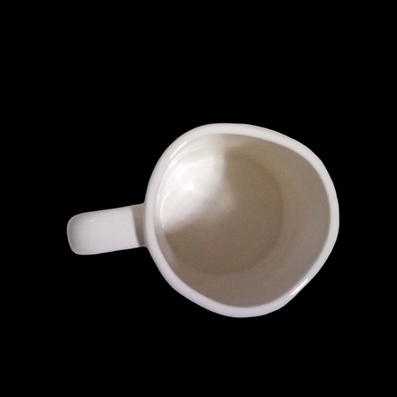 Rae DunnWhite Ceramic Mug with Handwritten Text BORED - Picture 4 of 5